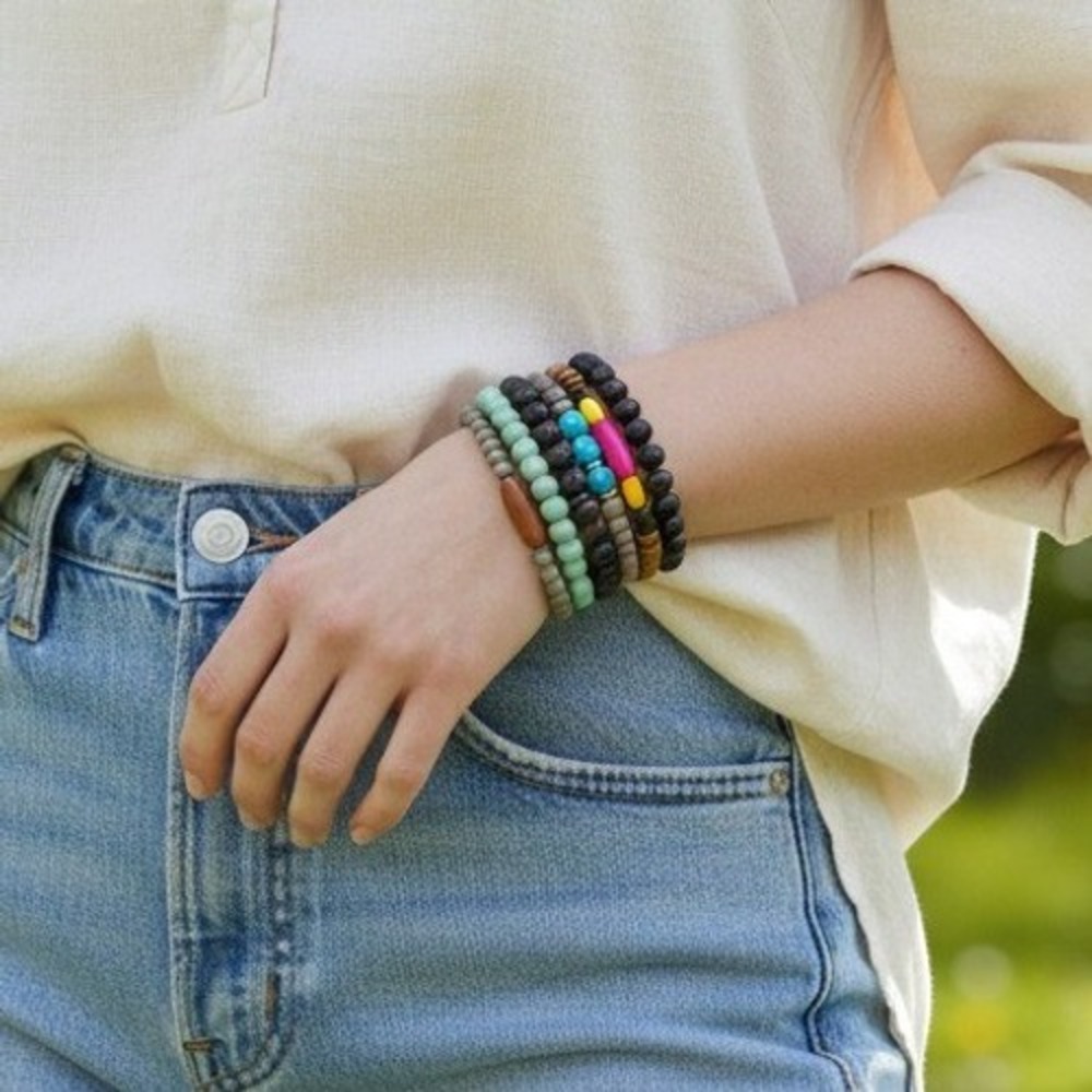 Boho Style Bead Bracelet Stacks - Pick Your 5-Pack Design‎